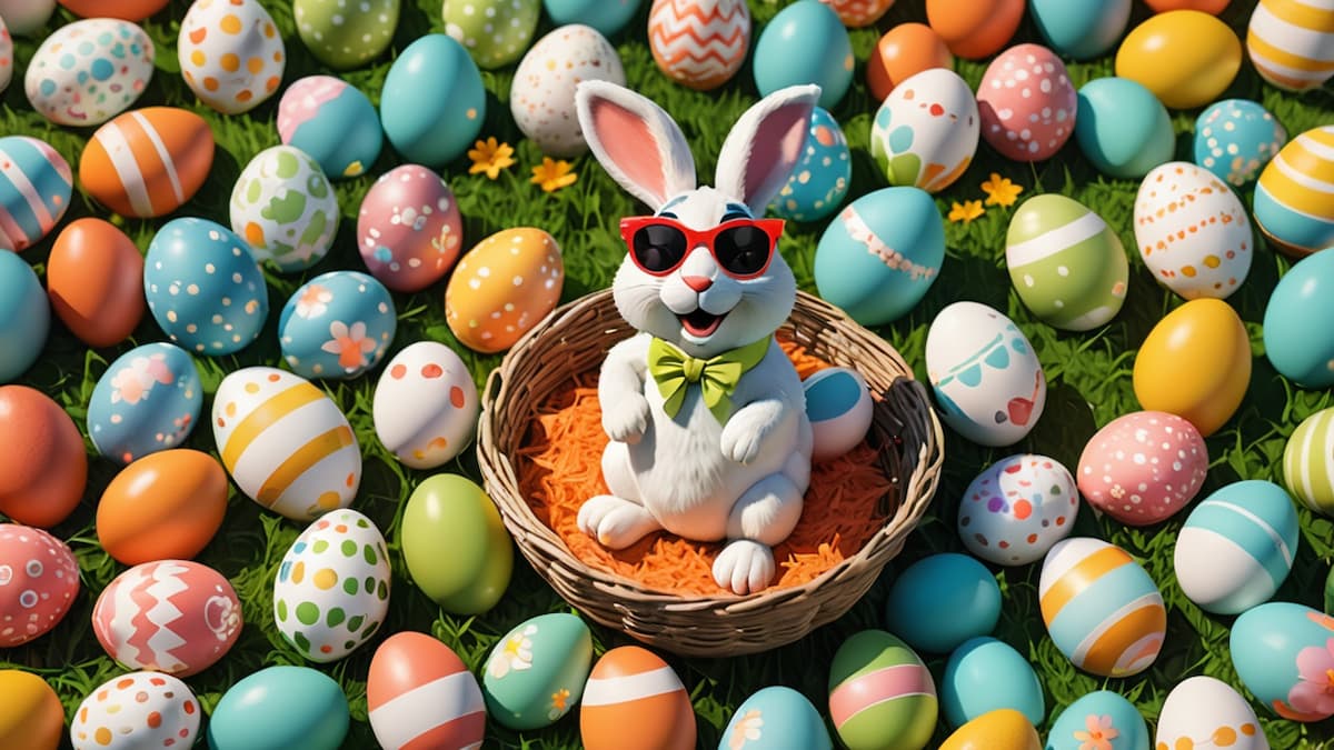 Lustiges Frohe Ostern-Bild